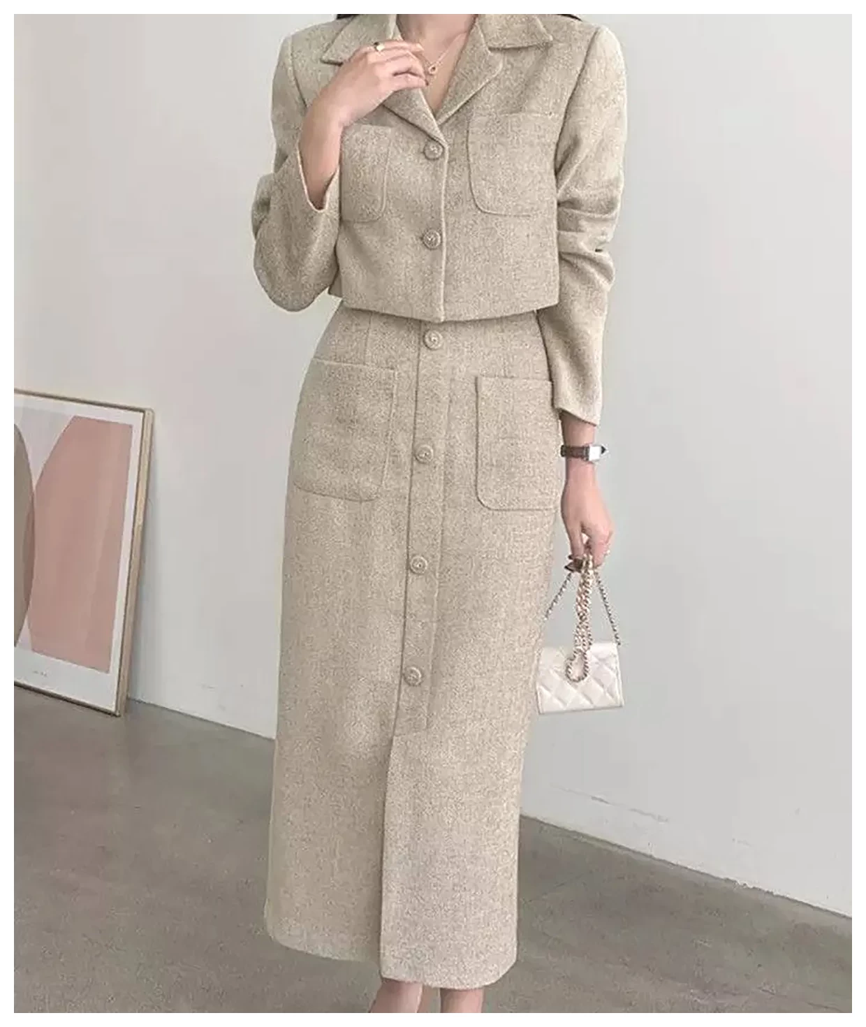 راهنمای انتخاب کت دامن: ۴ مدل زیبا و شیک برای استایل شما