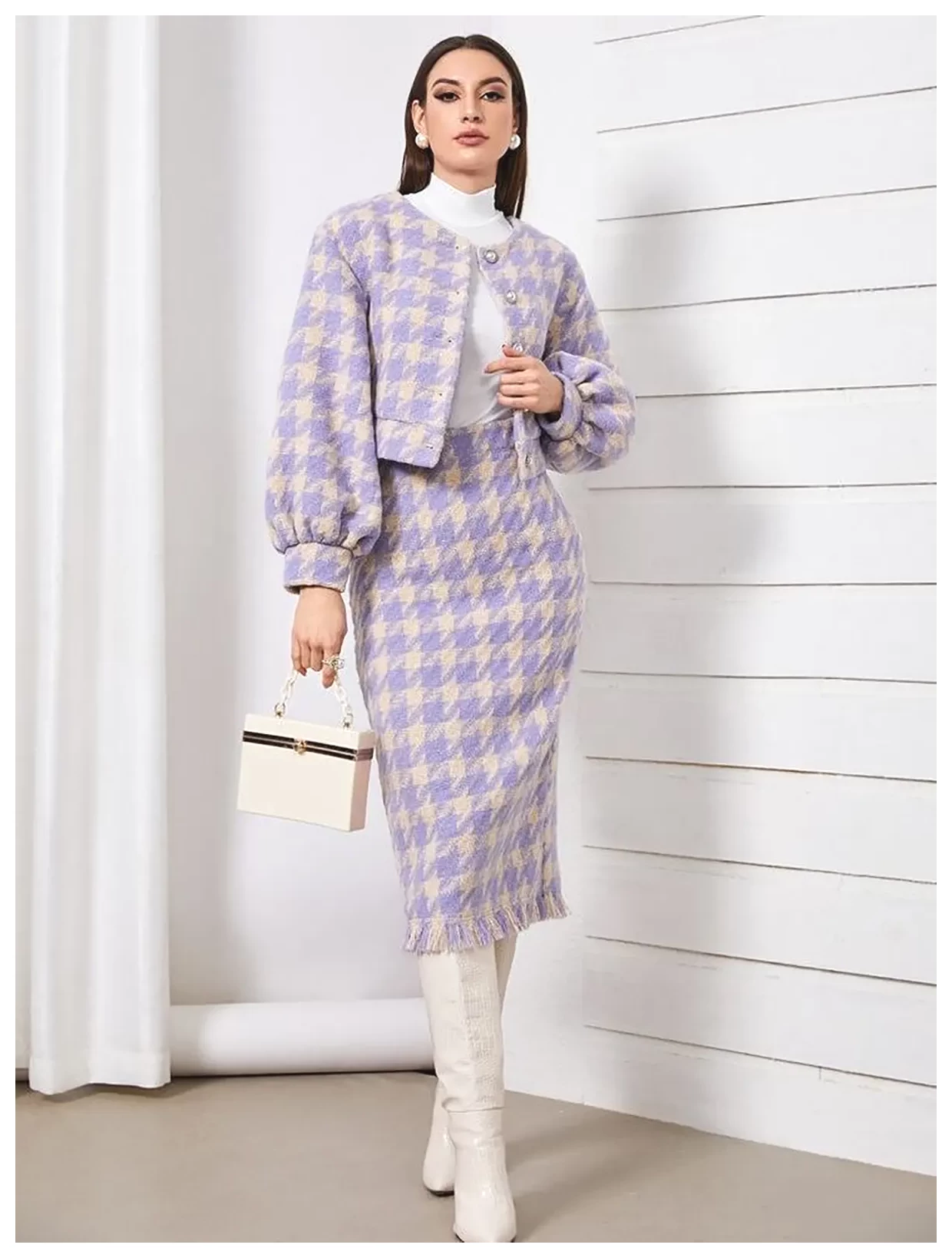 راهنمای انتخاب کت دامن: ۴ مدل زیبا و شیک برای استایل شما