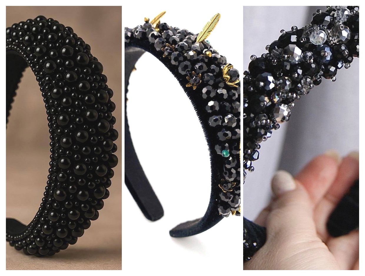 هدبند مروارید سیاه؛ زیبایی و جذابیت در هر لحظه