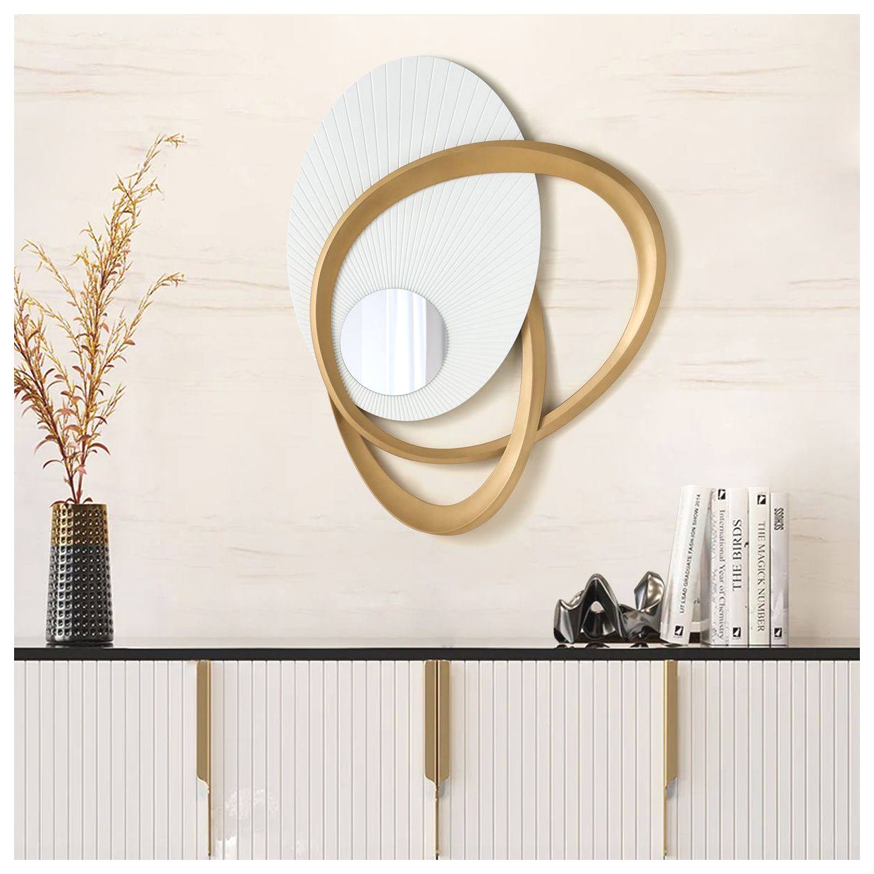 آینه‌های دکوری برای اتاق نشیمن: زیبایی و کاربردی بودن را با هم تجربه کنید