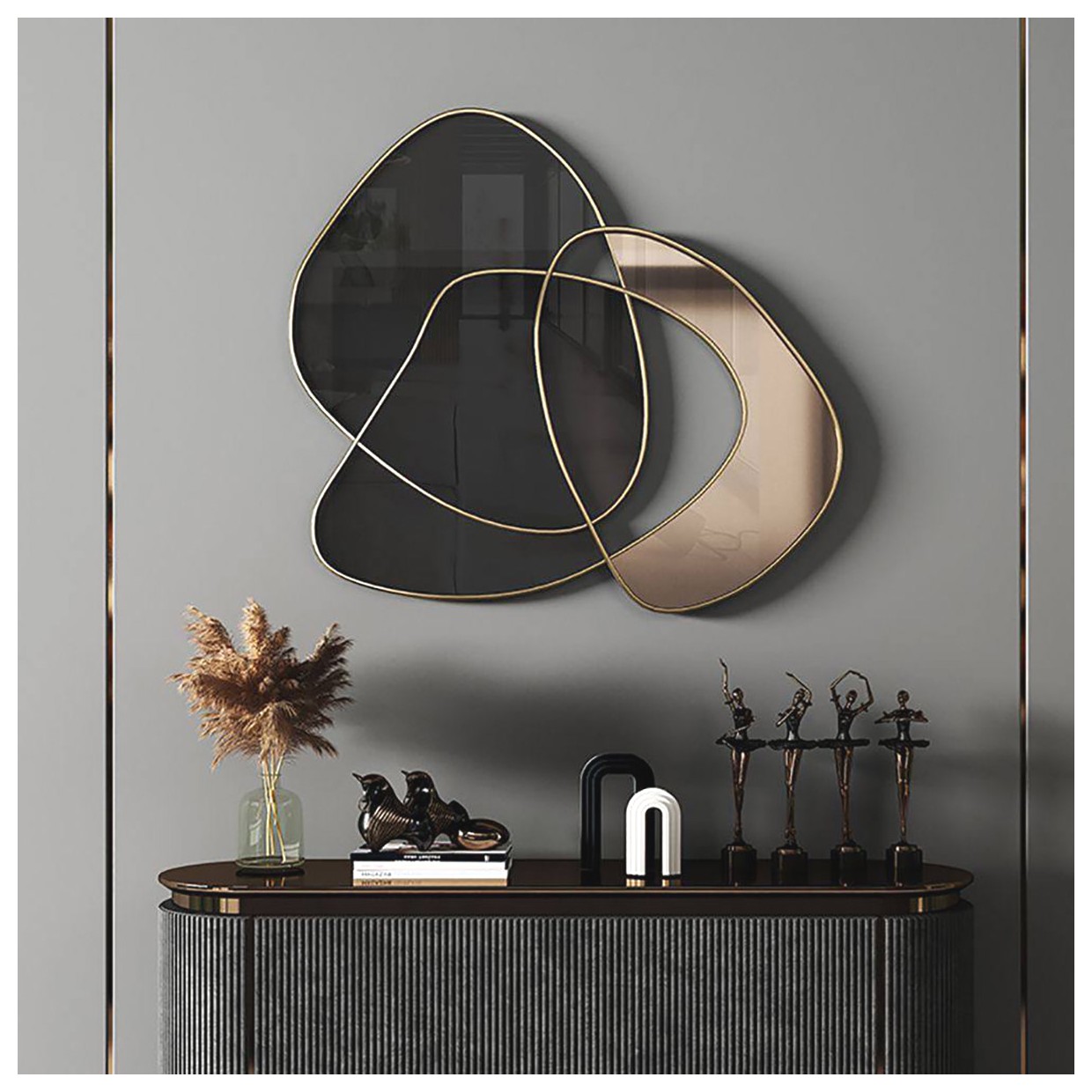 آینه‌های دکوری برای اتاق نشیمن: زیبایی و کاربردی بودن را با هم تجربه کنید