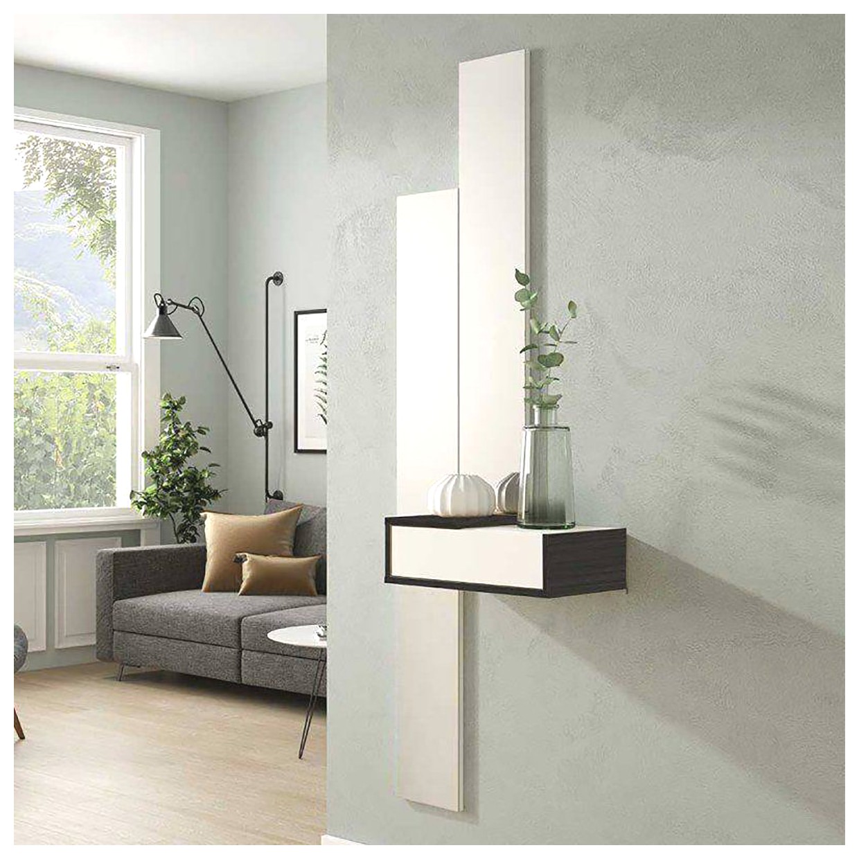 آینه کنسولی دیواری مدرن: طراحی شیک و کاربردی برای منزل شما